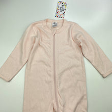 Load image into Gallery viewer, Girls Baby Berry, pointelle cotton zip coverall / romper, NEW, size 0,  
