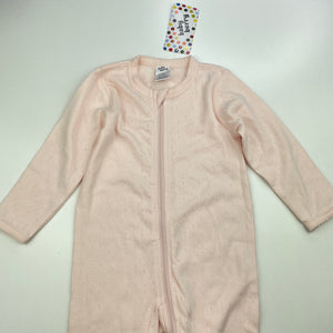 Girls Baby Berry, pointelle cotton zip coverall / romper, NEW, size 0,  