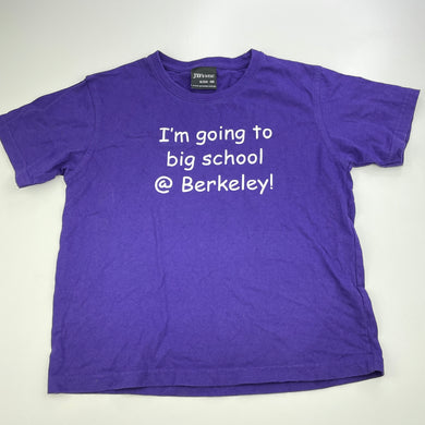 unisex JB's Wear, purple cotton t-shirt / top, FUC, size 6,  