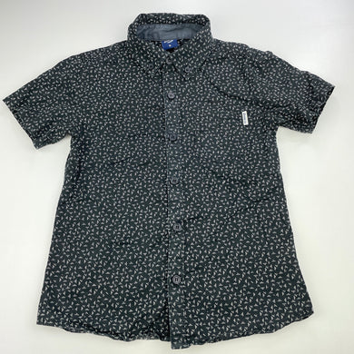Boys 1964 Denim Co, black & white cotton short sleeve shirt, GUC, size 5,  