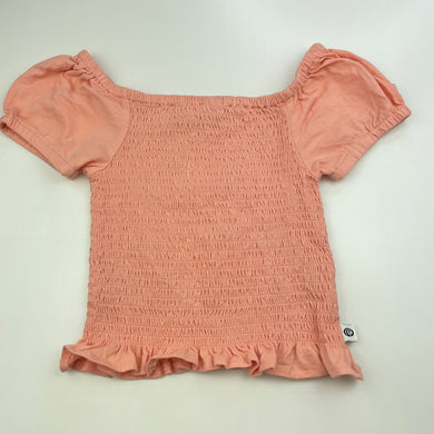 Girls Piping Hot, stretchy shirred cotton top, EUC, size 6,  