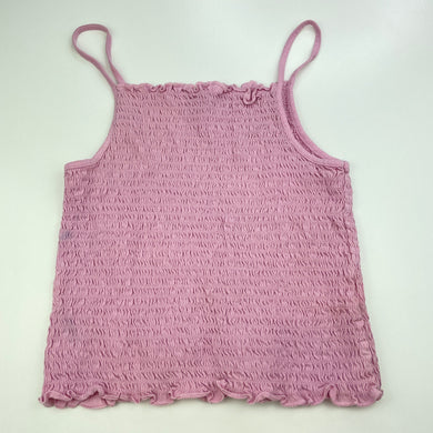 Girls KID, shirred cotton summer top, EUC, size 12,  
