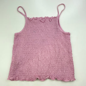 Girls KID, shirred cotton summer top, EUC, size 12,  