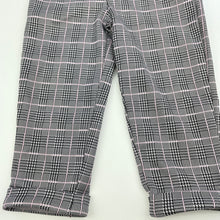 Load image into Gallery viewer, Girls Mango, checked lightweight pants, elasticated, Inside leg: 28cm, EUC, size 2,  