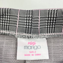 Load image into Gallery viewer, Girls Mango, checked lightweight pants, elasticated, Inside leg: 28cm, EUC, size 2,  