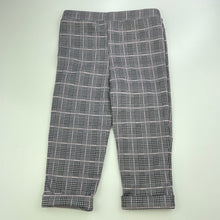 Load image into Gallery viewer, Girls Mango, checked lightweight pants, elasticated, Inside leg: 28cm, EUC, size 2,  