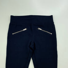 Load image into Gallery viewer, Girls Target, navy stretchy pants, elasticated, Inside leg: 47cm, EUC, size 7,  