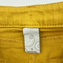Load image into Gallery viewer, Girls Target, mustard stretch denim pants, adjustable, Inside leg: 54cm, EUC, size 7,  