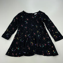 Load image into Gallery viewer, Girls Target, cotton long sleeve casual dress, GUC, size 1, L: 37cm