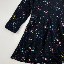 Load image into Gallery viewer, Girls Target, cotton long sleeve casual dress, GUC, size 1, L: 37cm