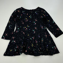 Load image into Gallery viewer, Girls Target, cotton long sleeve casual dress, GUC, size 1, L: 37cm
