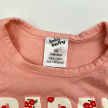 Load image into Gallery viewer, Girls Baby Berry, pink cotton t-shirt / top, GUC, size 00,  