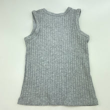 Load image into Gallery viewer, unisex Baby Berry, grey ribbed singlet top, GUC, size 1,  
