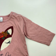 Load image into Gallery viewer, Girls Baby Berry, pink cotton long sleeve top, FUC, size 0,  