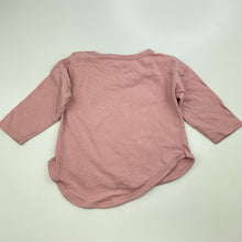 Load image into Gallery viewer, Girls Baby Berry, pink cotton long sleeve top, FUC, size 0,  