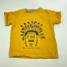 Load image into Gallery viewer, unisex Baby Berry, yellow cotton t-shirt / top, GUC, size 0,  