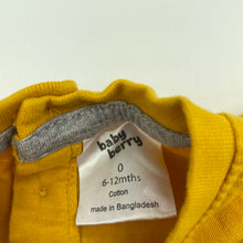 Load image into Gallery viewer, unisex Baby Berry, yellow cotton t-shirt / top, GUC, size 0,  