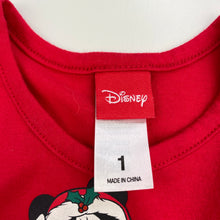 Load image into Gallery viewer, Girls Disney, Minnie Mouse Christmas party dress, EUC, size 1, L: 44cm