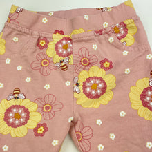 Load image into Gallery viewer, Girls Dymples, floral stretchy pants / bottoms, elasticated, FUC, size 0,  