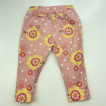 Load image into Gallery viewer, Girls Dymples, floral stretchy pants / bottoms, elasticated, FUC, size 0,  