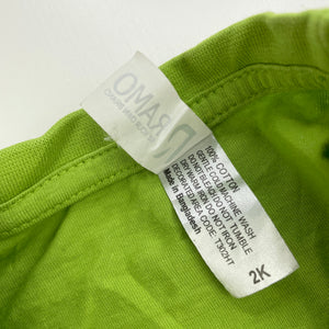 unisex RAMO, green cotton t-shirt / top, EUC, size 2,  