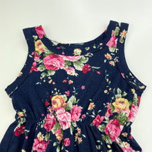 Load image into Gallery viewer, Girls PatPat, lightweight navy floral romper, FUC, size 00,  
