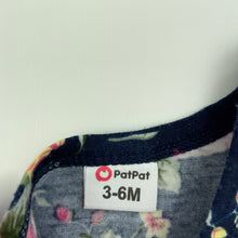 Load image into Gallery viewer, Girls PatPat, lightweight navy floral romper, FUC, size 00,  