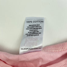 Load image into Gallery viewer, Girls Ollies Place, pink cotton bodysuit / romper, rabbit, EUC, size 00,  