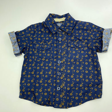 Boys Lily & Dan, lightweight cotton short sleeve shirt, GUC, size 0,  