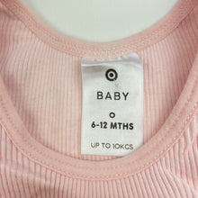 Load image into Gallery viewer, Girls Target, pink ribbed cotton singlet top, GUC, size 0,  