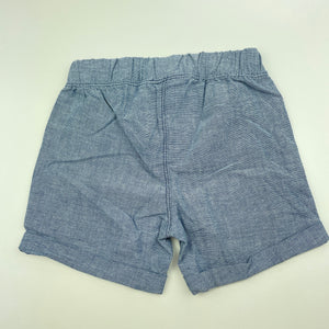 Boys Target, lightweight cotton shorts, elasticated, EUC, size 00,  