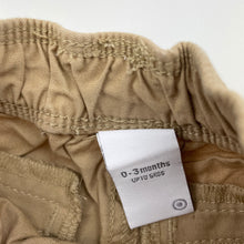 Load image into Gallery viewer, Boys Target, cotton chino shorts, elasticated, EUC, size 000,  