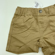 Load image into Gallery viewer, Boys Target, cotton chino shorts, elasticated, NEW, size 00,  