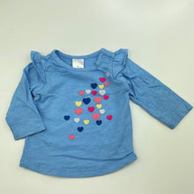 Load image into Gallery viewer, Girls Target, cotton long sleeve t-shirt / top, EUC, size 000,  