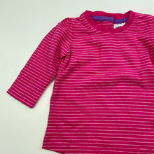 Load image into Gallery viewer, Girls Baby Berry, pink stripe cotton long sleeve top, GUC, size 000,  