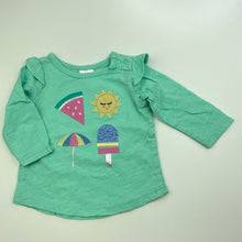 Load image into Gallery viewer, Girls Target, embroidered cotton long sleeve top, EUC, size 000,  
