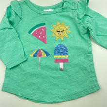 Load image into Gallery viewer, Girls Target, embroidered cotton long sleeve top, EUC, size 000,  