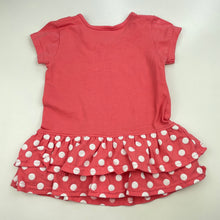 Load image into Gallery viewer, Girls Target, pink &amp; white peplum top, GUC, size 1,  