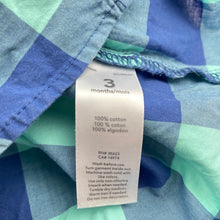 Load image into Gallery viewer, Boys Carters, lightweight cotton short sleeve shirt, GUC, size 3 months,  