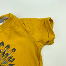 Load image into Gallery viewer, unisex Baby Berry, mustard cotton t-shirt / top, GUC, size 0,  