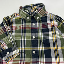 Load image into Gallery viewer, Boys Gymboree, checked cotton long sleeve shirt, GUC, size 0,  