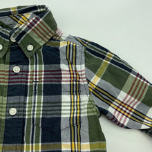 Load image into Gallery viewer, Boys Gymboree, checked cotton long sleeve shirt, GUC, size 0,  