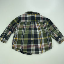 Load image into Gallery viewer, Boys Gymboree, checked cotton long sleeve shirt, GUC, size 0,  