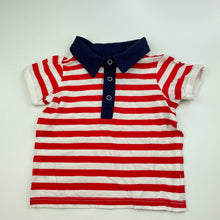 Load image into Gallery viewer, Boys Target, striped cotton polo shirt top, EUC, size 000,  