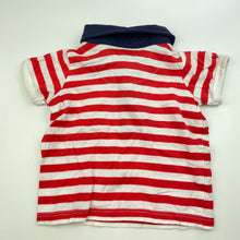 Load image into Gallery viewer, Boys Target, striped cotton polo shirt top, EUC, size 000,  