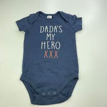 Load image into Gallery viewer, Boys Baby Berry, navy cotton bodysuit / romper, EUC, size 1,  