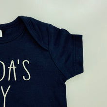 Load image into Gallery viewer, Boys Baby Berry, navy cotton bodysuit / romper, EUC, size 1,  