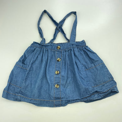 Girls Baby Berry, cotton suspender skirt, elasticated, FUC, size 1,  
