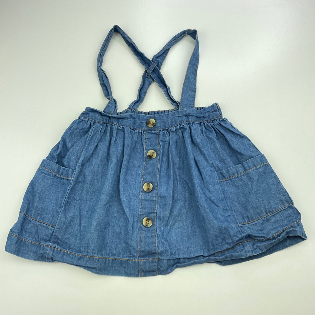 Girls Baby Berry, cotton suspender skirt, elasticated, FUC, size 1,  