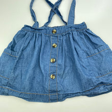 Load image into Gallery viewer, Girls Baby Berry, cotton suspender skirt, elasticated, FUC, size 1,  